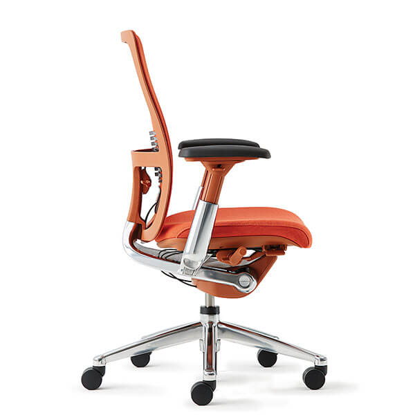Zody Desk Chair Whitesweep Redwithchrome Haworth Office Images Inc